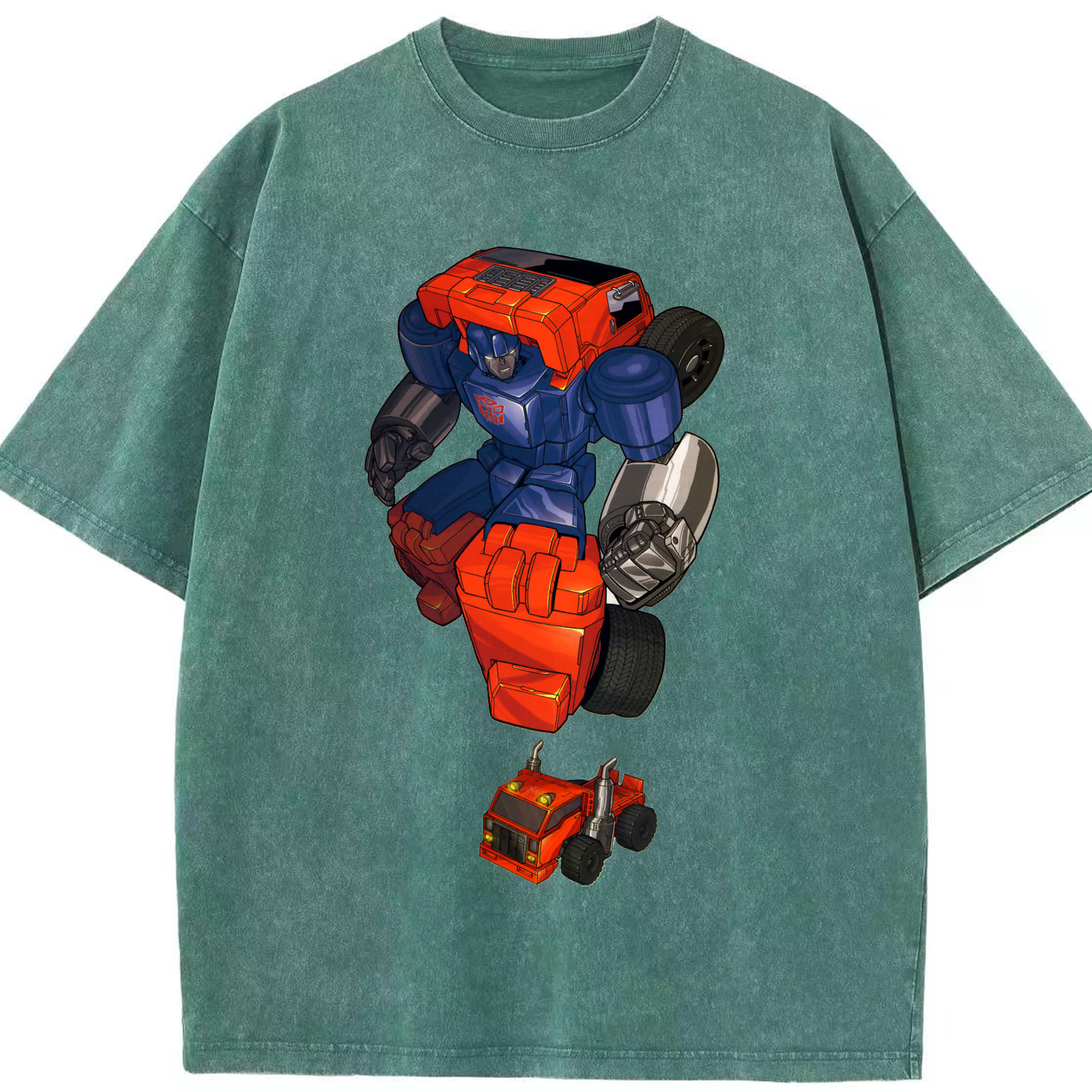 （画像用）  綿100% ヴィンテージ風 半袖Tシャツ（フロントプリント）